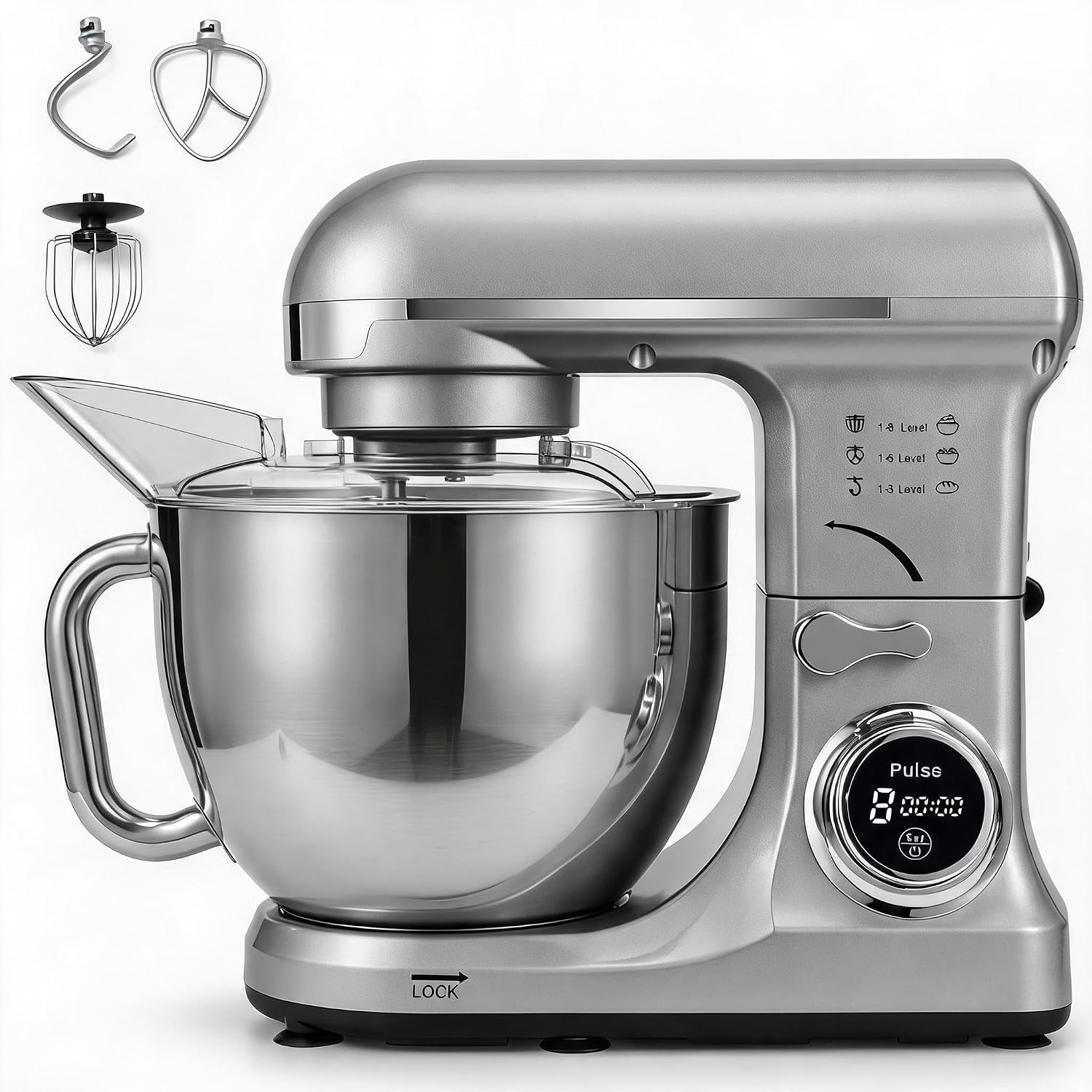 Stand Mixer Bowl - Tacleekii 5.3 QT Tilt-Head Stand Mixer