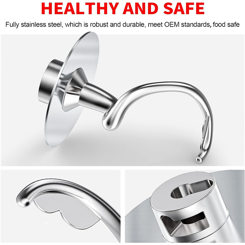 Stainless Steel Spiral Dough H - огляд і ціна Stand Mixer Bowl