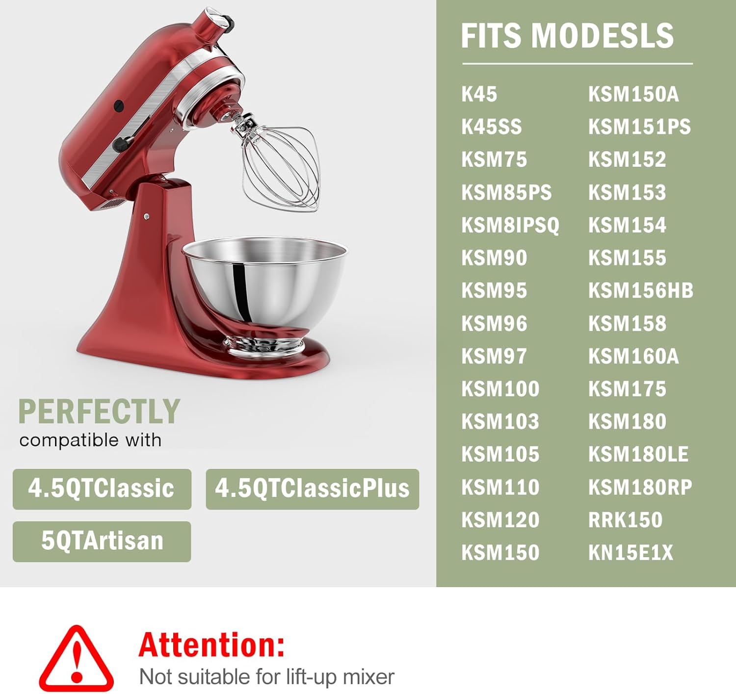 3-Quart Stainless Steel Bowl f - огляд і ціна Stand Mixer Bowl