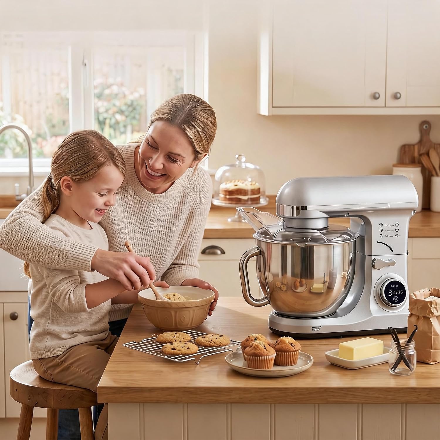 Tacleekii 5.3 QT Tilt-Head Sta - огляд і ціна Stand Mixer Bowl