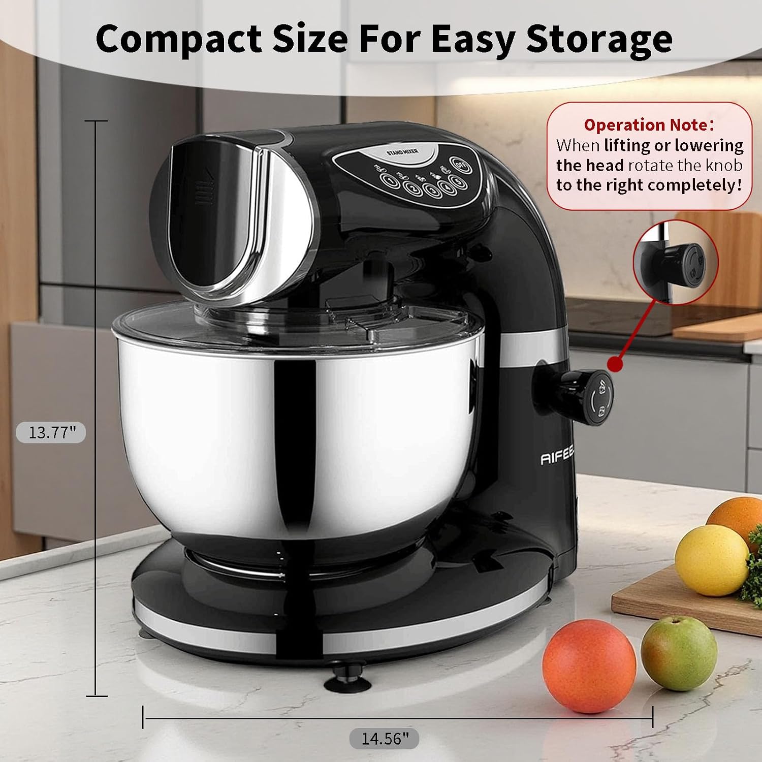 Black Electric Stand Mixer 85Q - огляд і ціна Stand Mixer Bowl