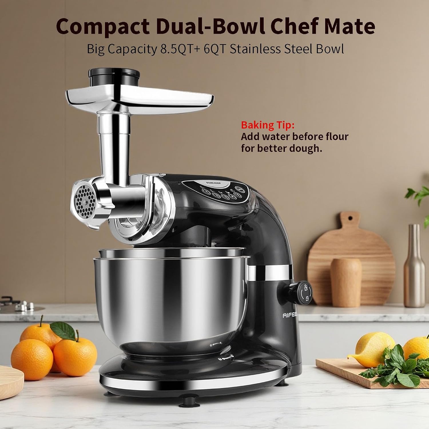 Black Electric Stand Mixer 85Q - огляд і ціна Stand Mixer Bowl