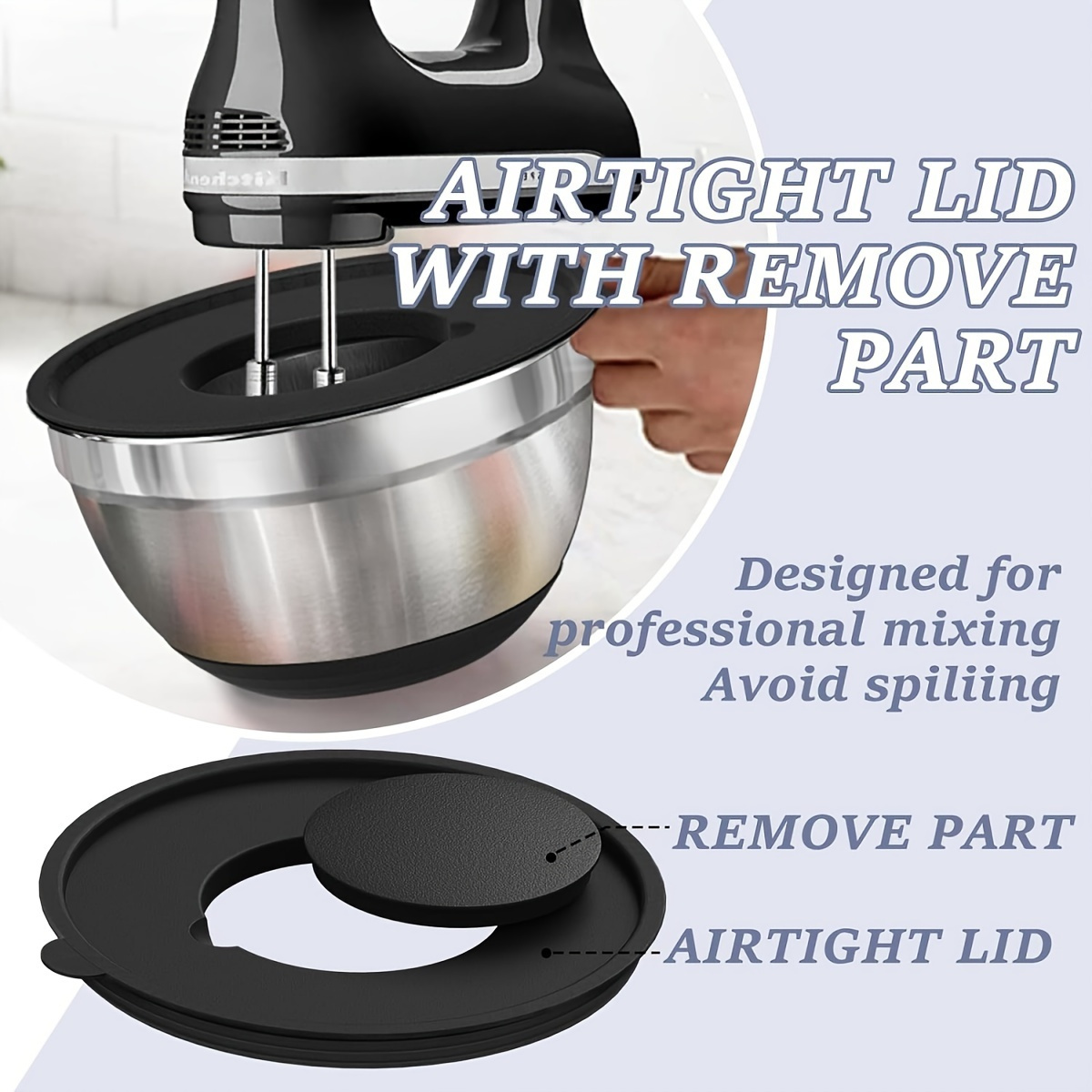 8pcs Mixing Bowls with Airtigh - огляд і ціна Stand Mixer Bowl