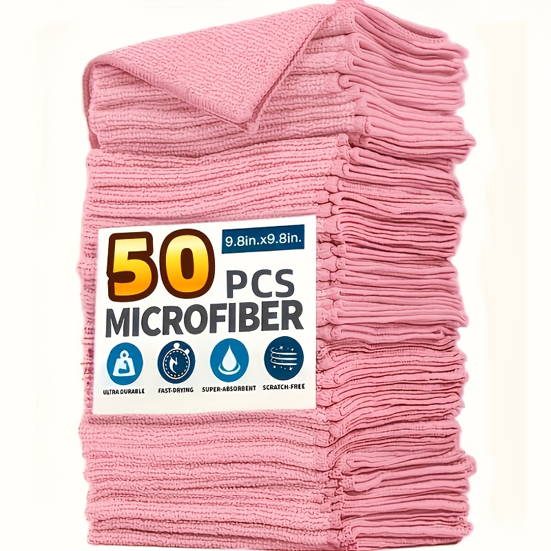 1-50Pcs Light Pink Microfiber  - огляд і ціна Kitchen Appliances For Home