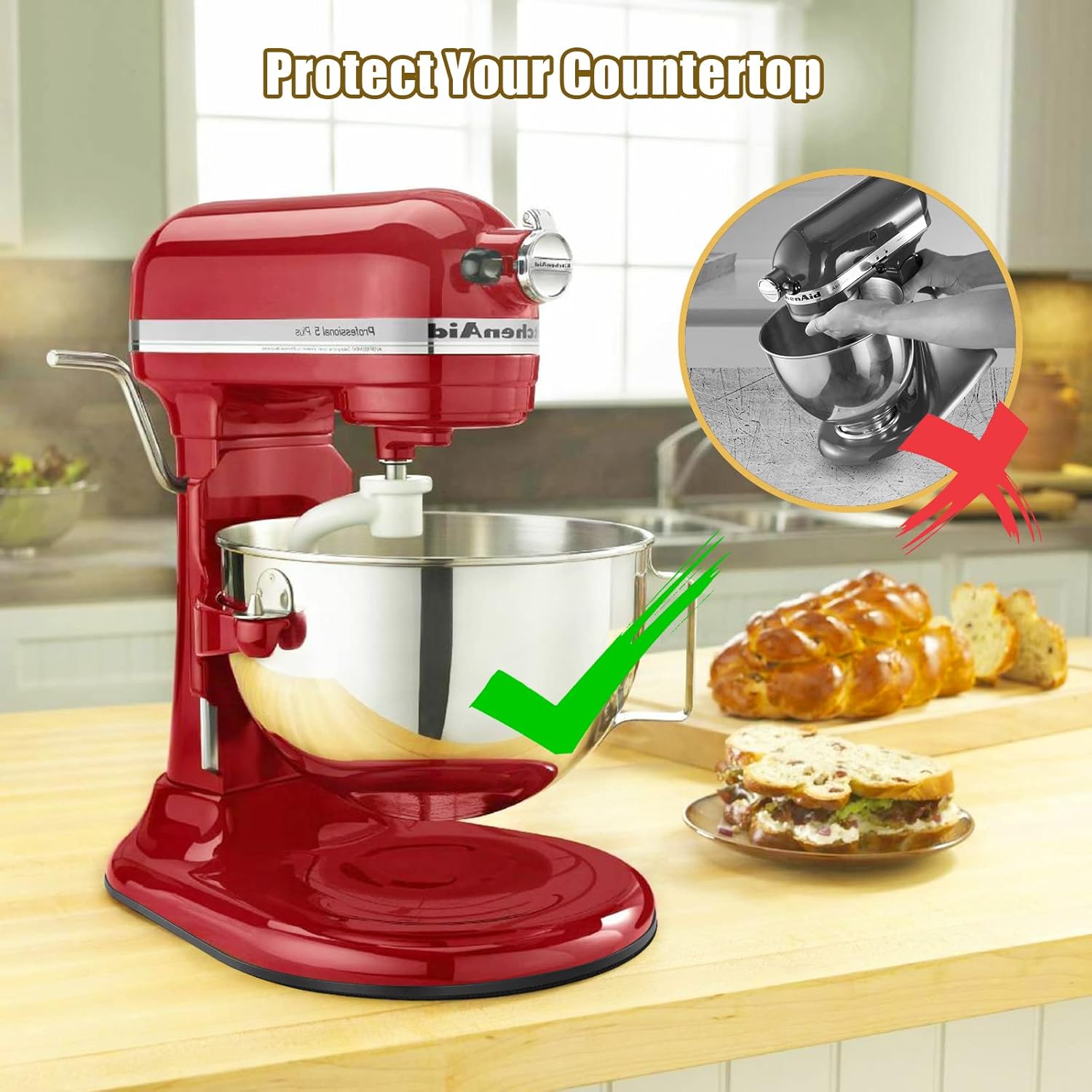 Sliding Mat for Kitchenaid Mix - огляд і ціна Stand Mixer Bowl